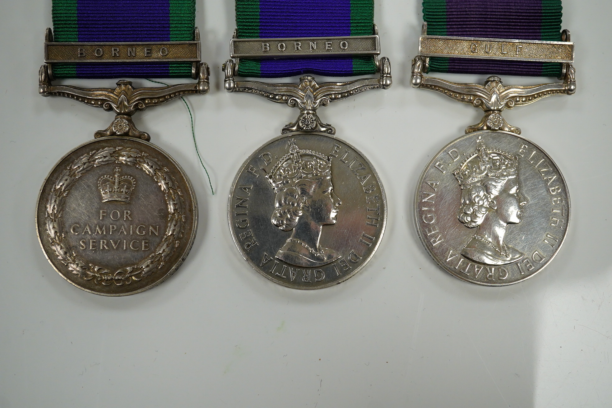 Three ERII Campaign Service Medals